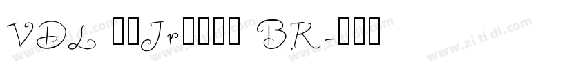 VDL ロゴJrブラック BK字体转换